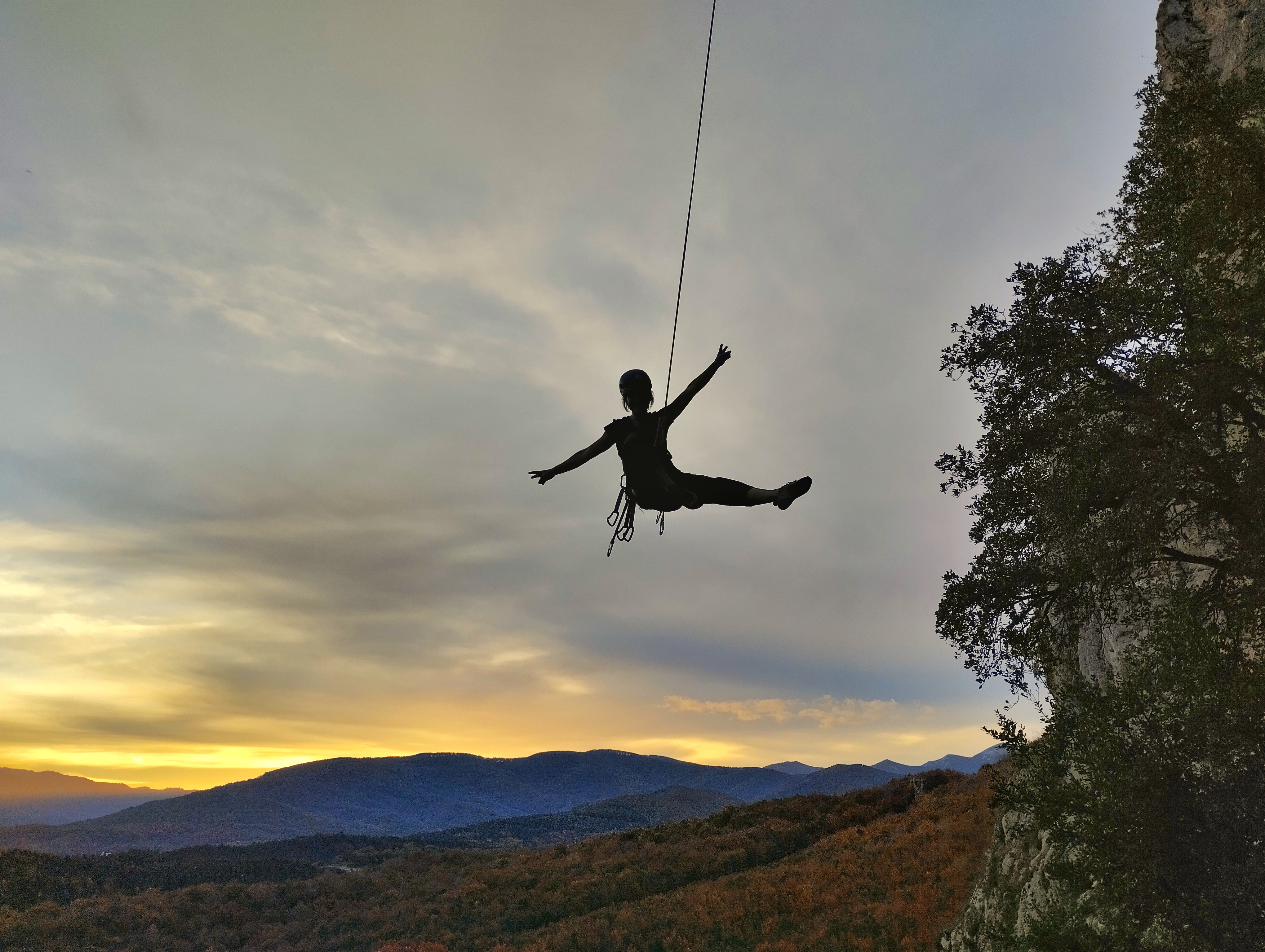 Top rope al atardecer